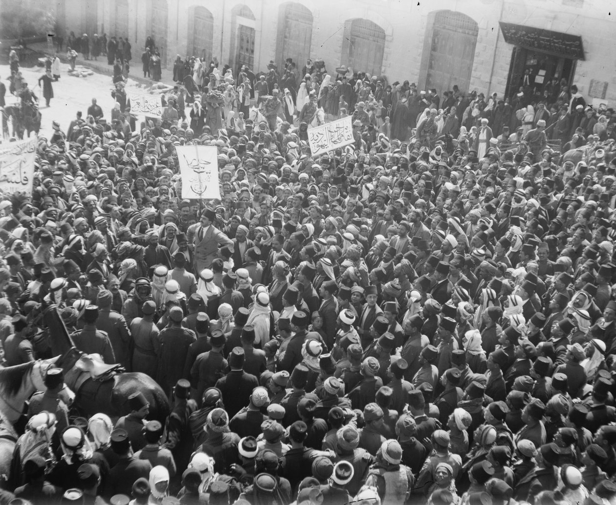 Manifestación árabe, 1920 de Unbekannt Unbekannt