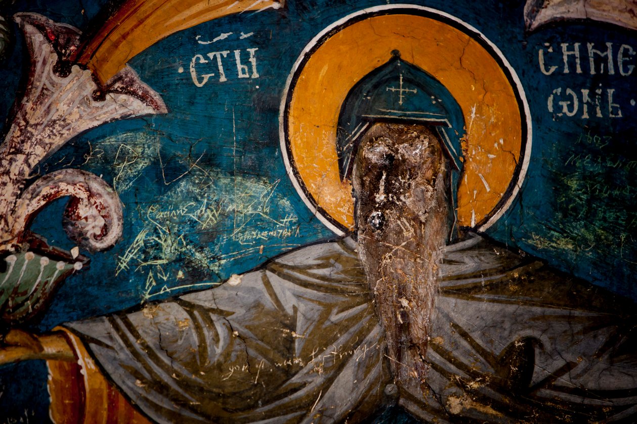 Fresco con la genealogía de la dinastía Nemanjic de Unknown