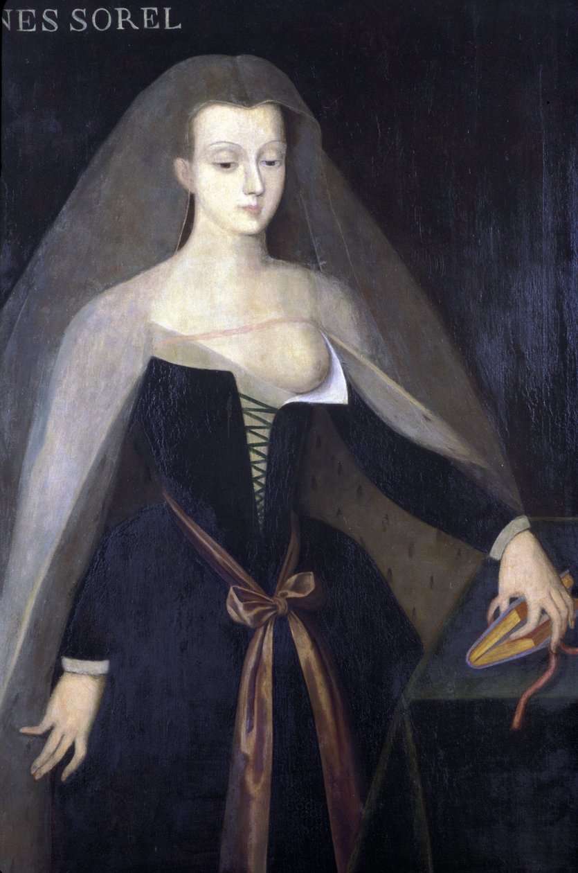 Indre & Loire N* 081 - Castillo de Loches - Retrato de Agnes Sorel - por Francois Clouet (1520-1572) de Unknown