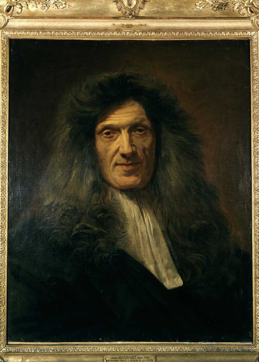 Retrato del médico de Luis XIV, Raymond Finot (1636-1709), por Jean Baptiste Jourenet circa 1700-1704. Museo del Louvre, París de Unknown