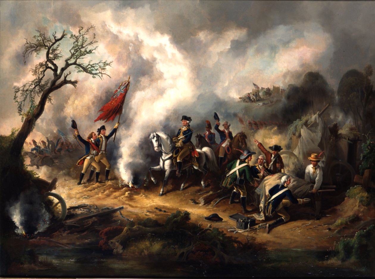 Batalla de Monmouth, 28 de junio de 1778, principios del siglo XIX de American School