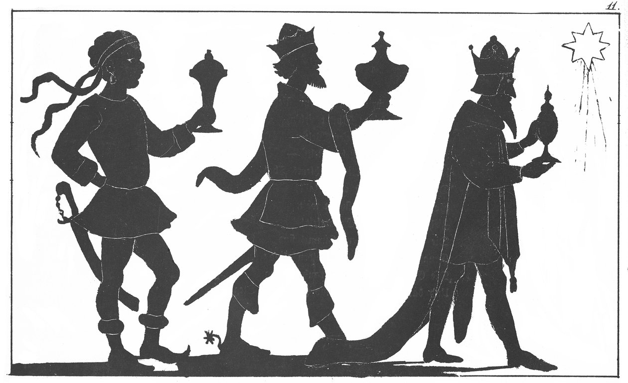 Silueta de los Tres Reyes de English School