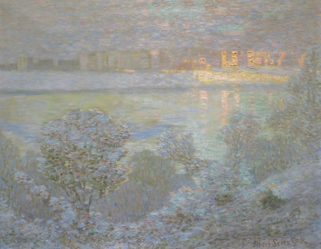 Central Park, Nueva York, en invierno de Albert Scott Cox