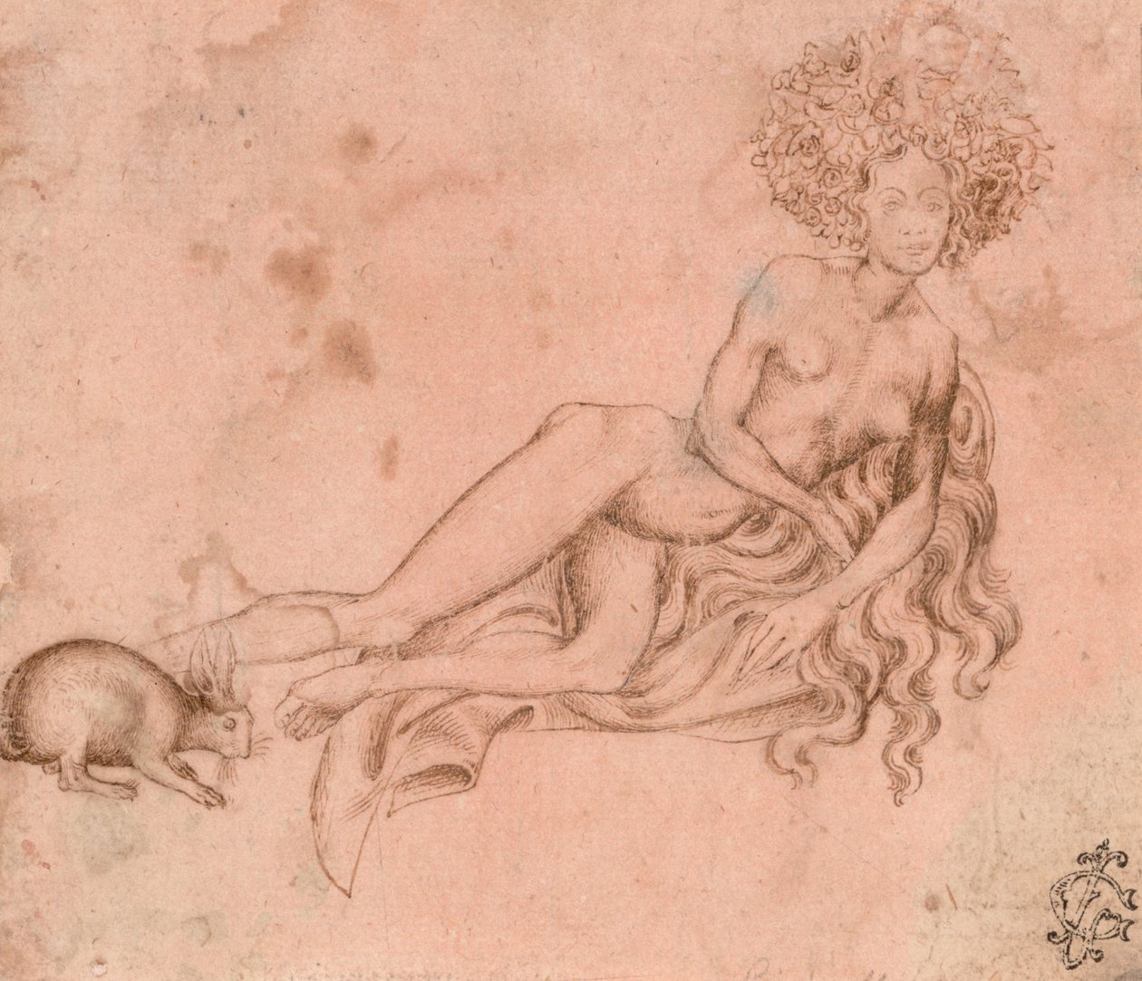 Alegoría de la lujuria (recto), c. 1426 de Antonio Pisanello