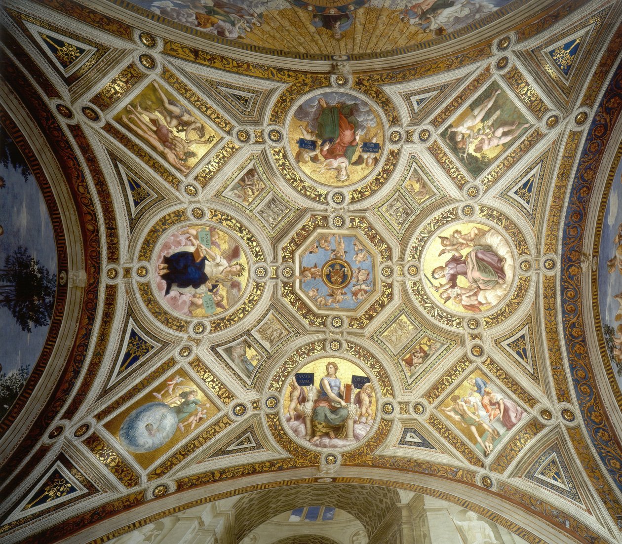 Bóveda de la Estancia del Sello de Raffaello Sanzio Raphael