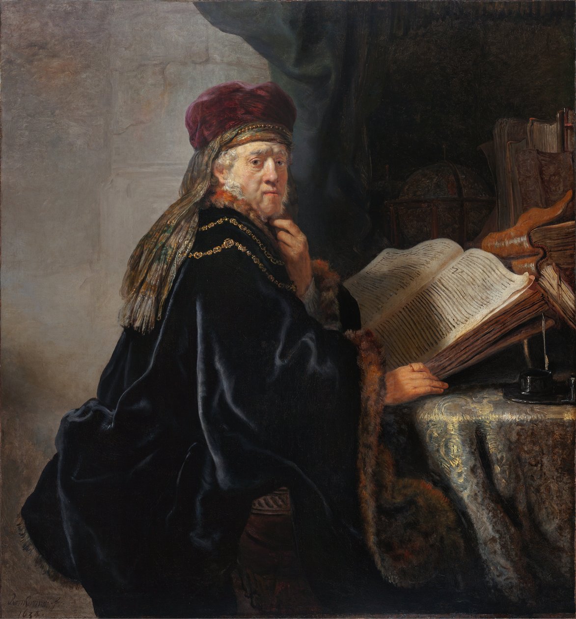 Un erudito en su estudio de Rembrandt van Rijn