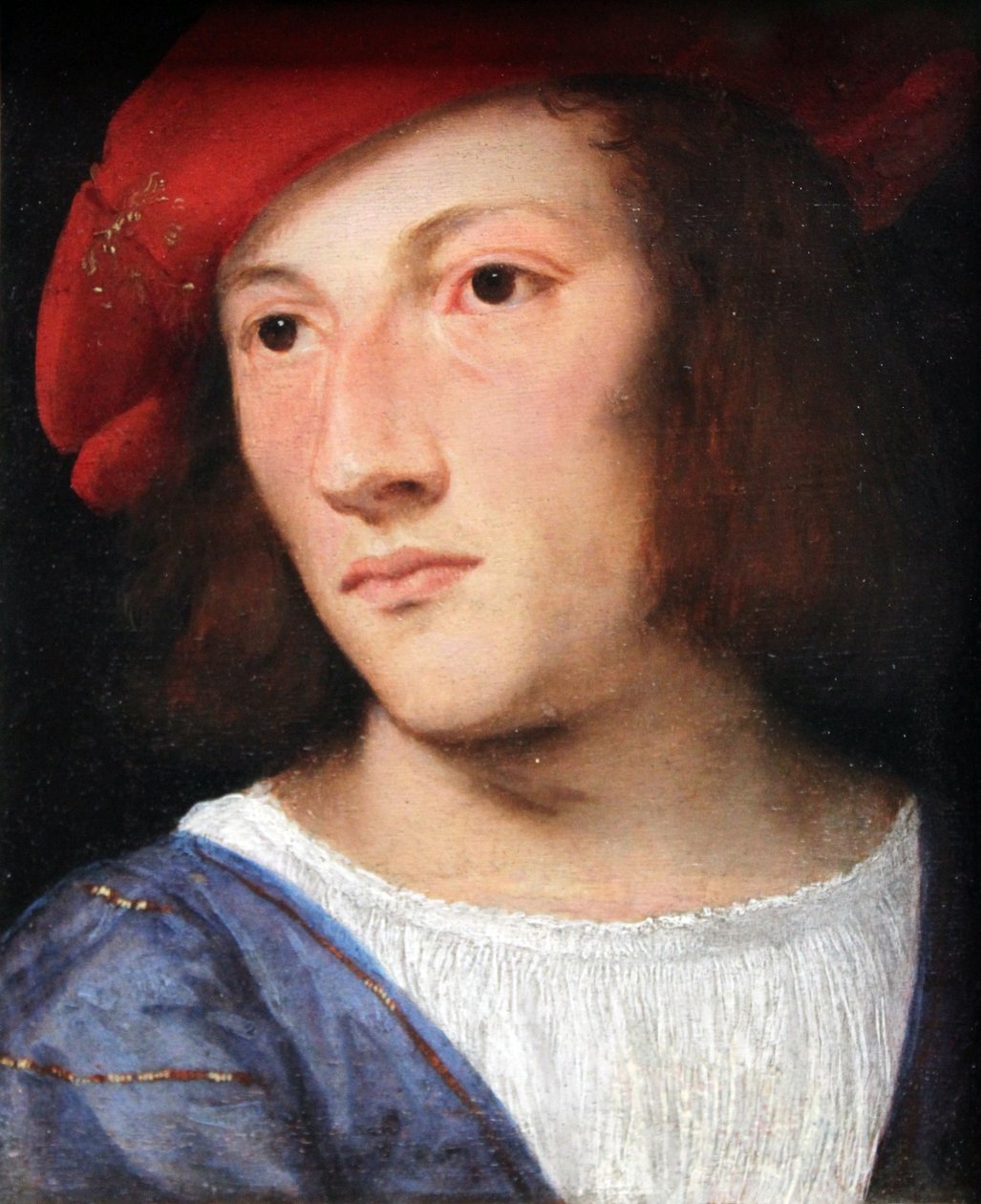Retrato de un joven de Tiziano Vecelli
