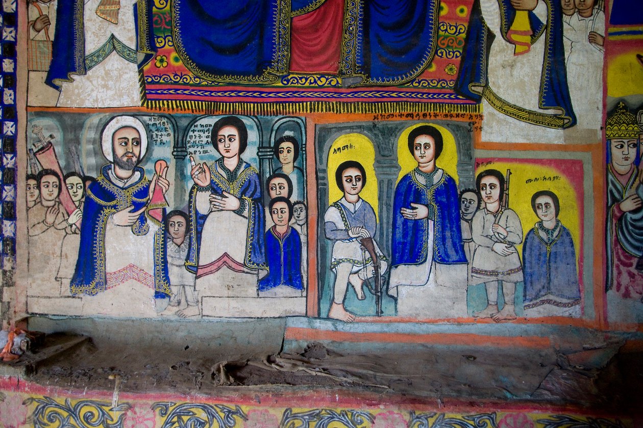 Iglesia Debre Sina Maryam, Gorgora, Lago Tana, Etiopía, África de Unknown