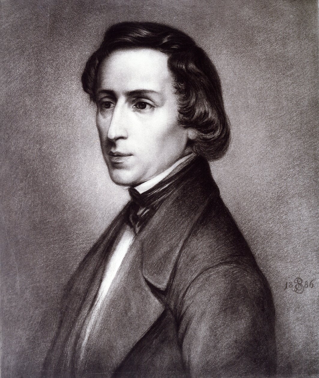 Retrato de Frederic Chopin, 1886 de Unknown