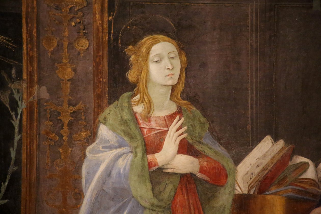 La Virgen María en la Anunciación de Unknown