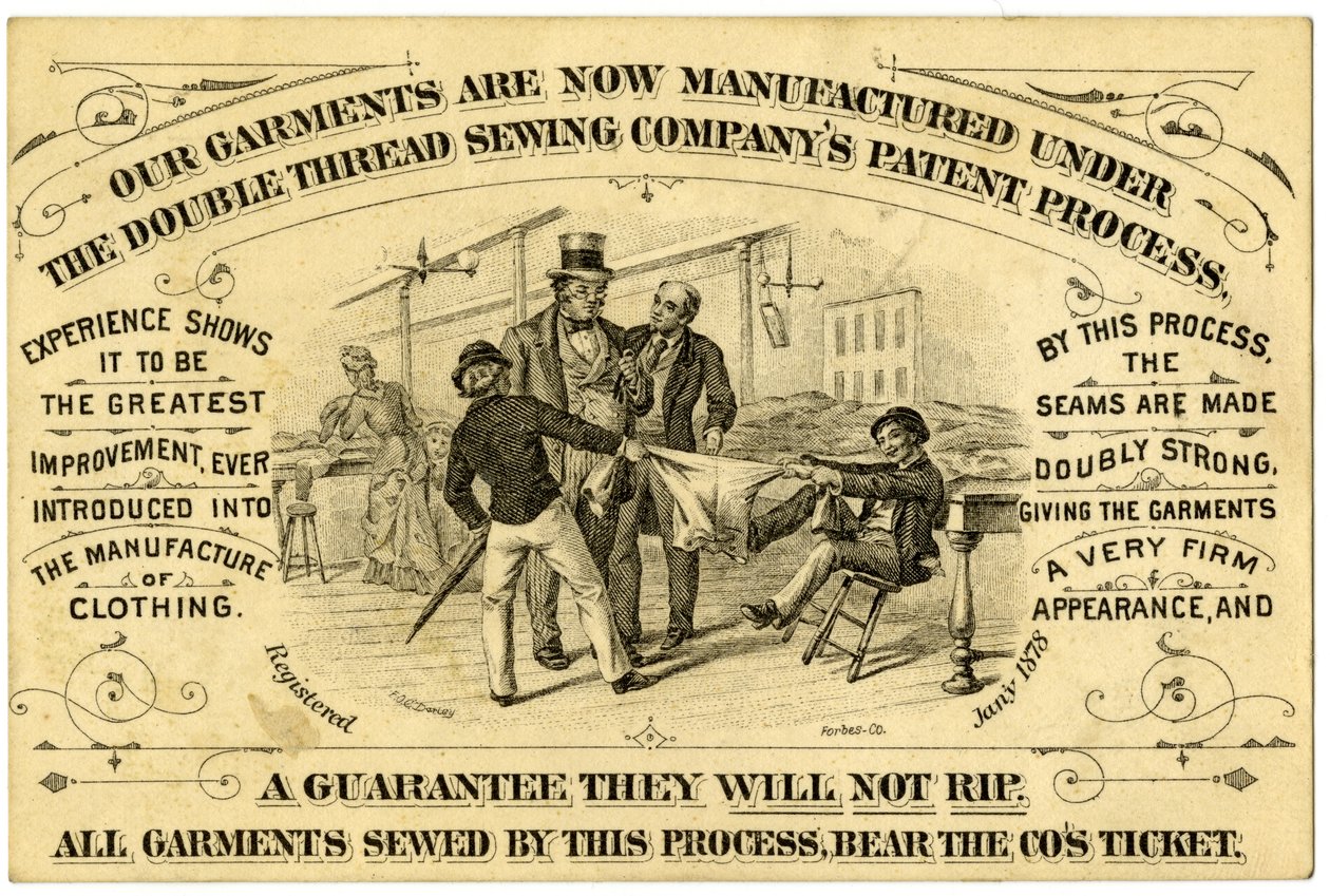 A. Levy Brothers Patents Process, tarjeta comercial recto de American School