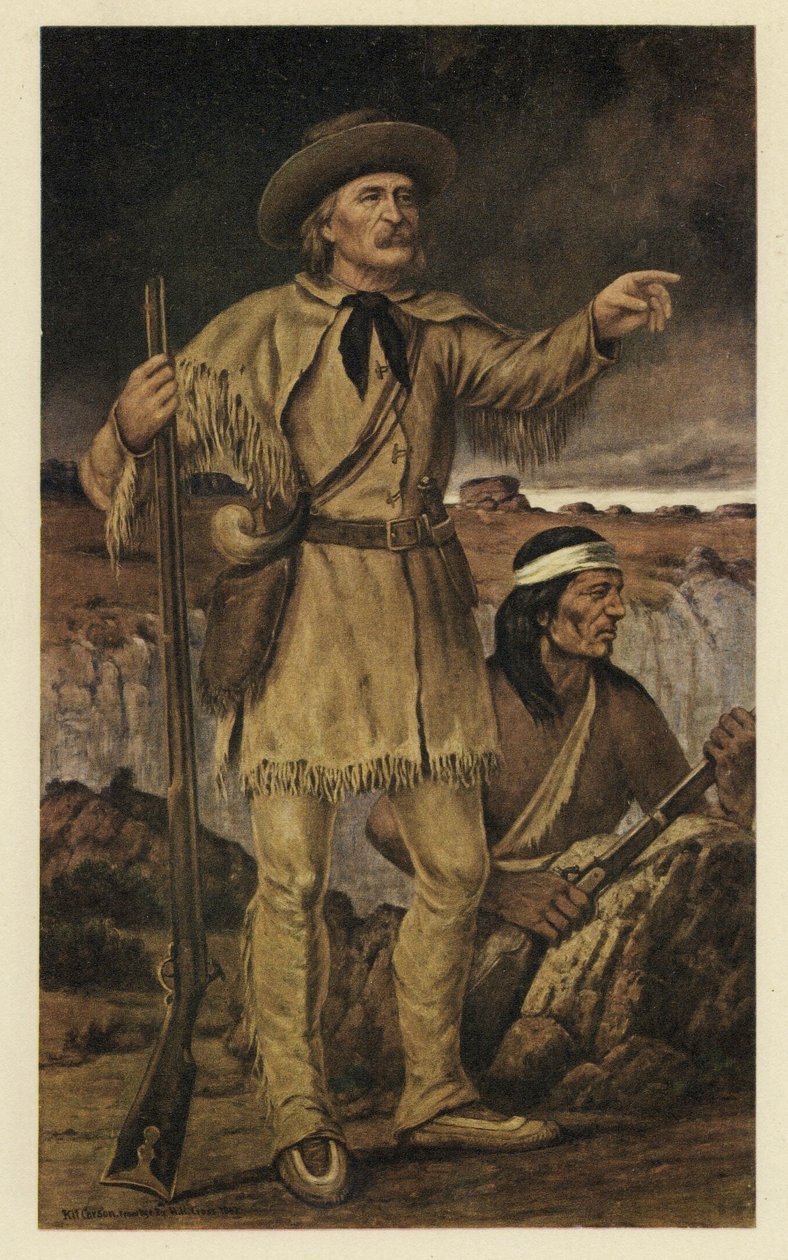 Christopher (Kit) Carson (1809 - 1868) de American School