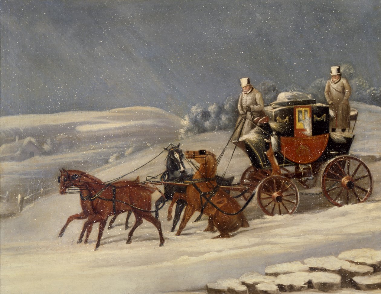 Carruaje y Cuatro Caballos de English School