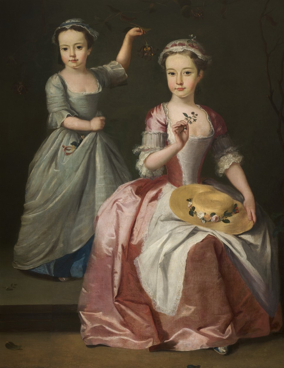 Meriel Legh y Dorothea Byrne, c.1750 de English School
