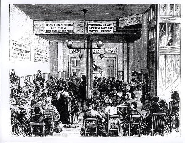 La reunión de la templanza de English School