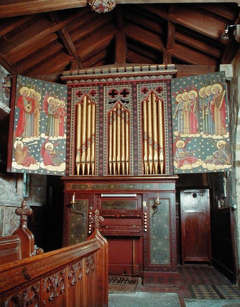 El órgano de la iglesia de Todos los Santos, Theddingworth de English School