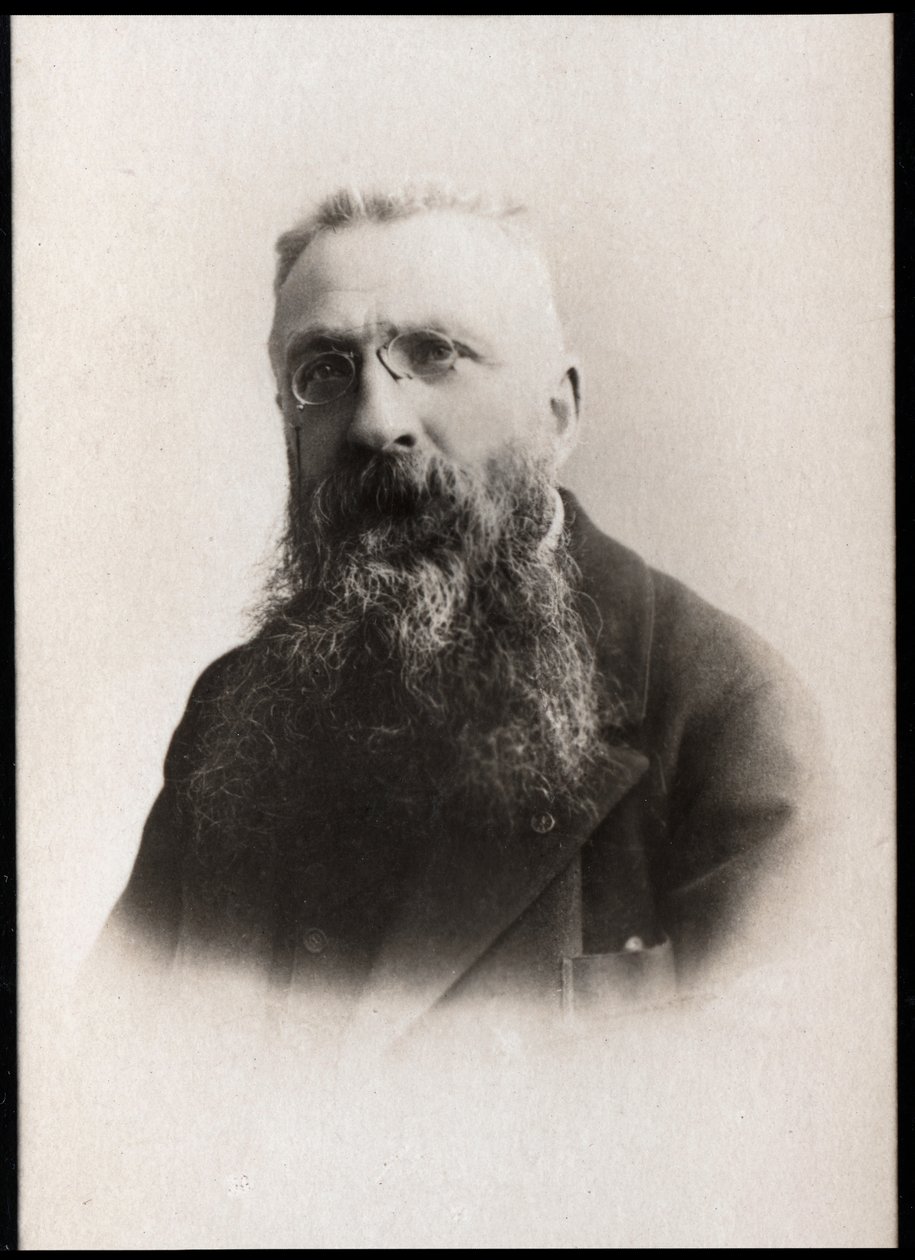 Retrato de Auguste Rodin (1840-1917), escultor francés de French Photographer