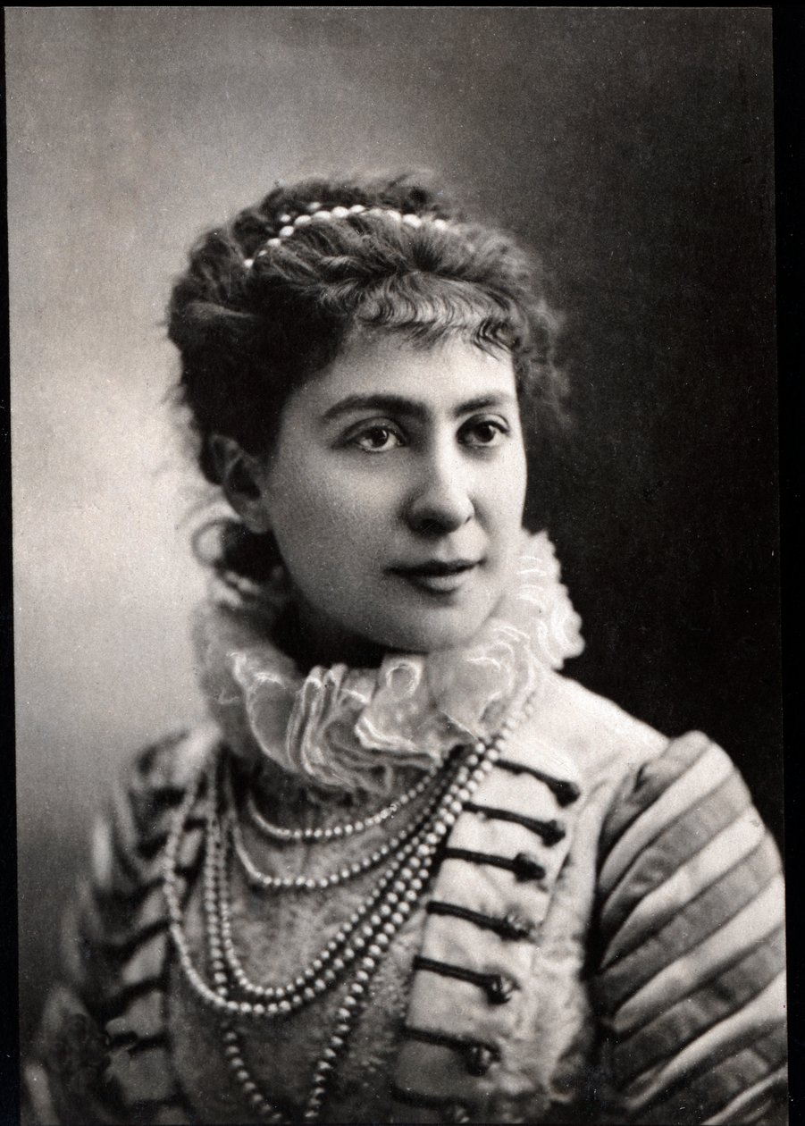 Retrato de Blanche Baretta (Barreta) Worms (n. 1855), actriz francesa de French Photographer