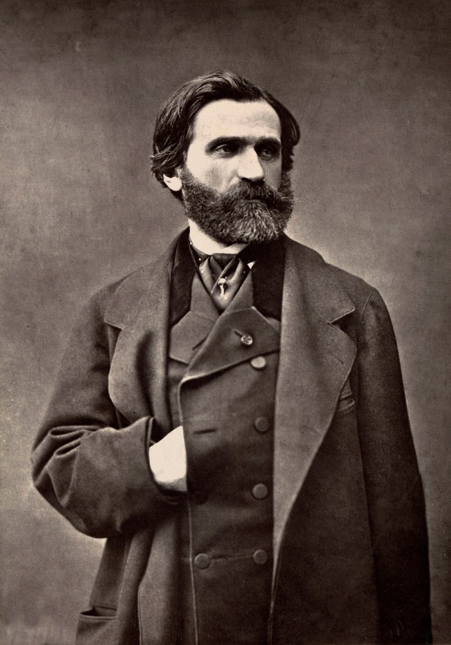 Retrato de Giuseppe Verdi de French Photographer