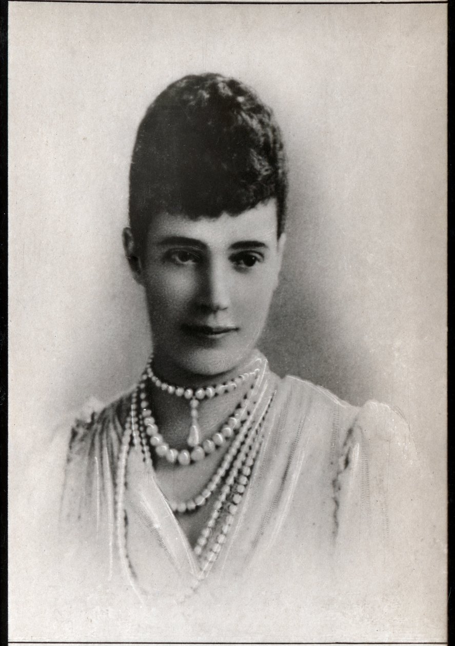 Retrato de María Feodorovna (1847-1928), Emperatriz consorte de Rusia de French Photographer