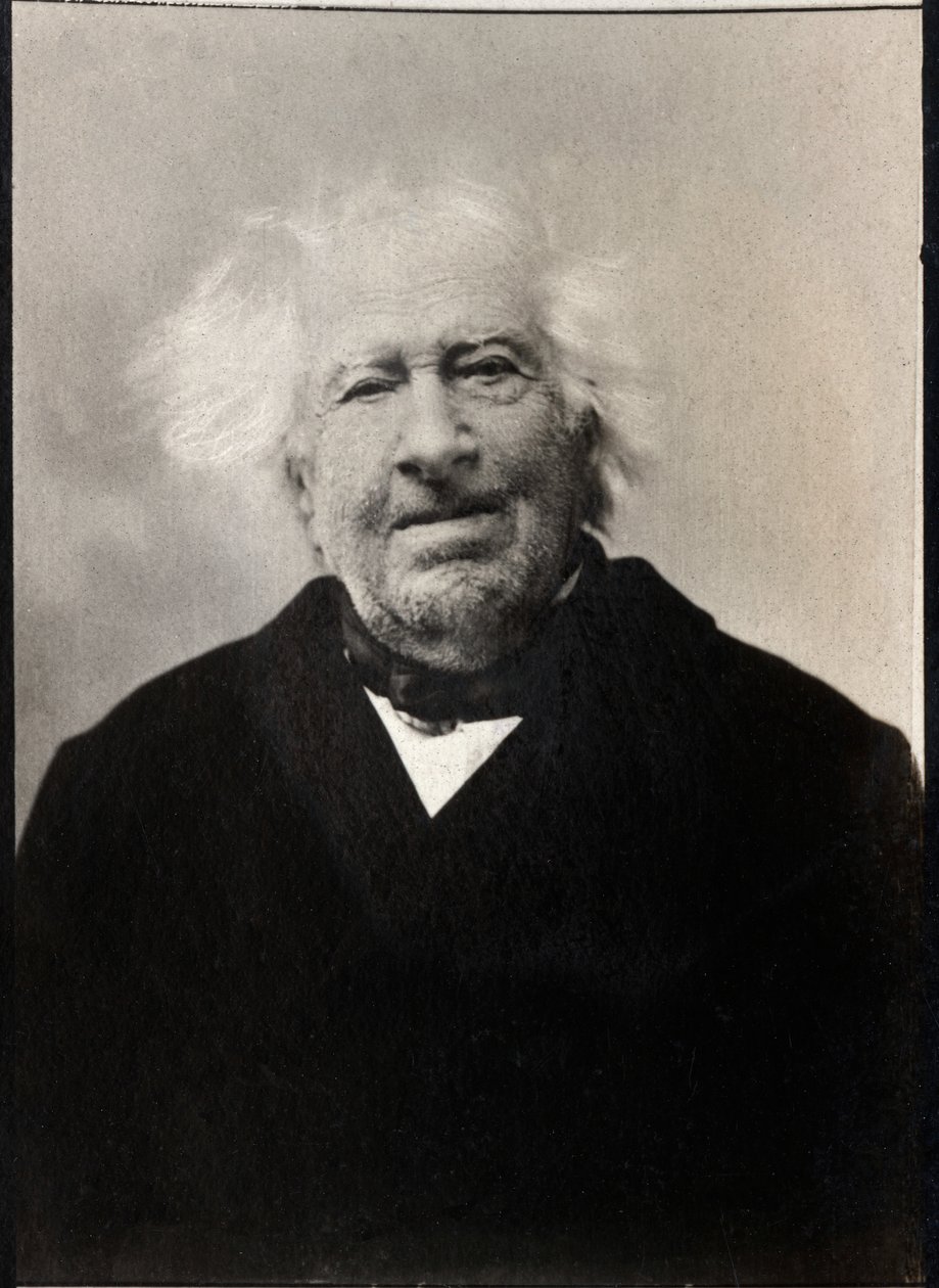 Retrato de Michel Eugene Chevreul (1786-1889), químico francés de French Photographer