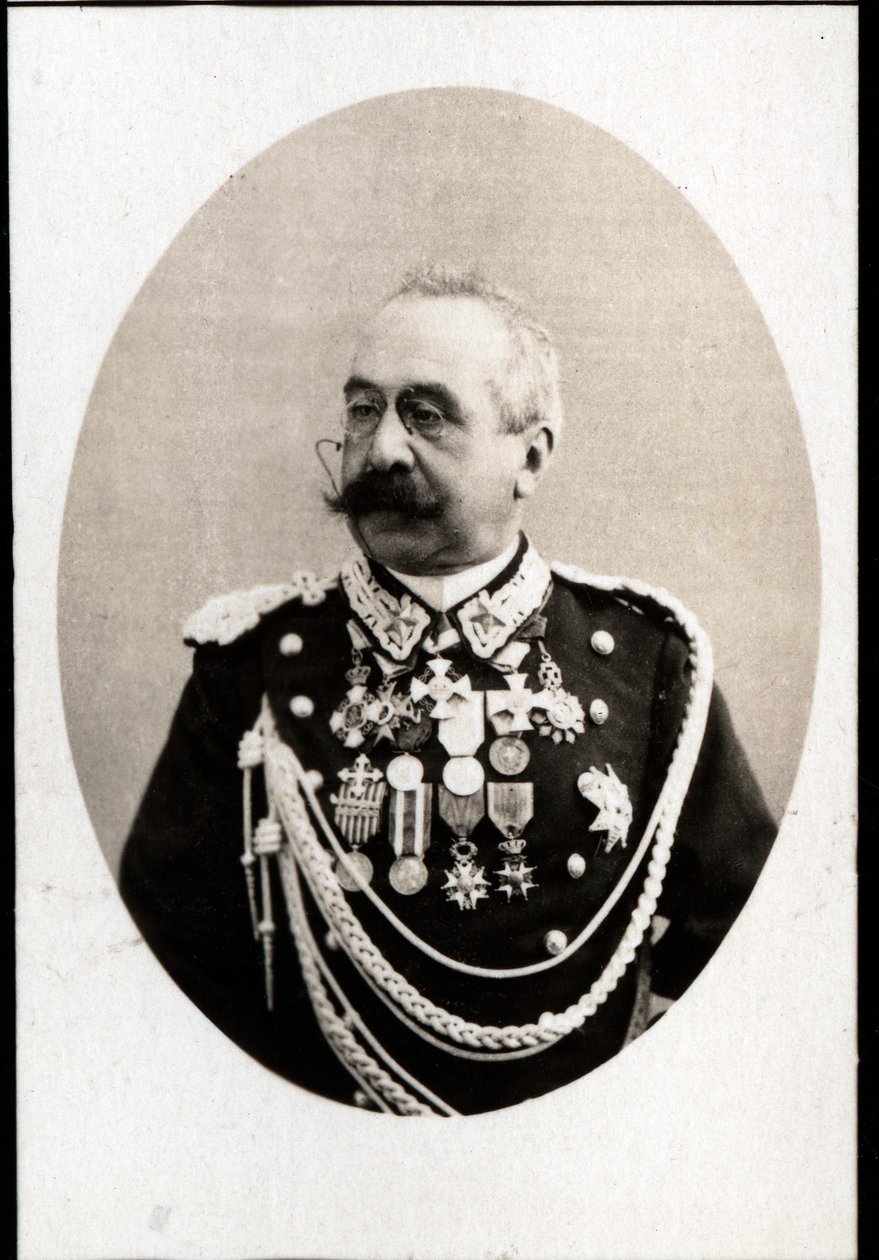 Retrato de Oreste Baratieri (1841-1901), general italiano de French Photographer