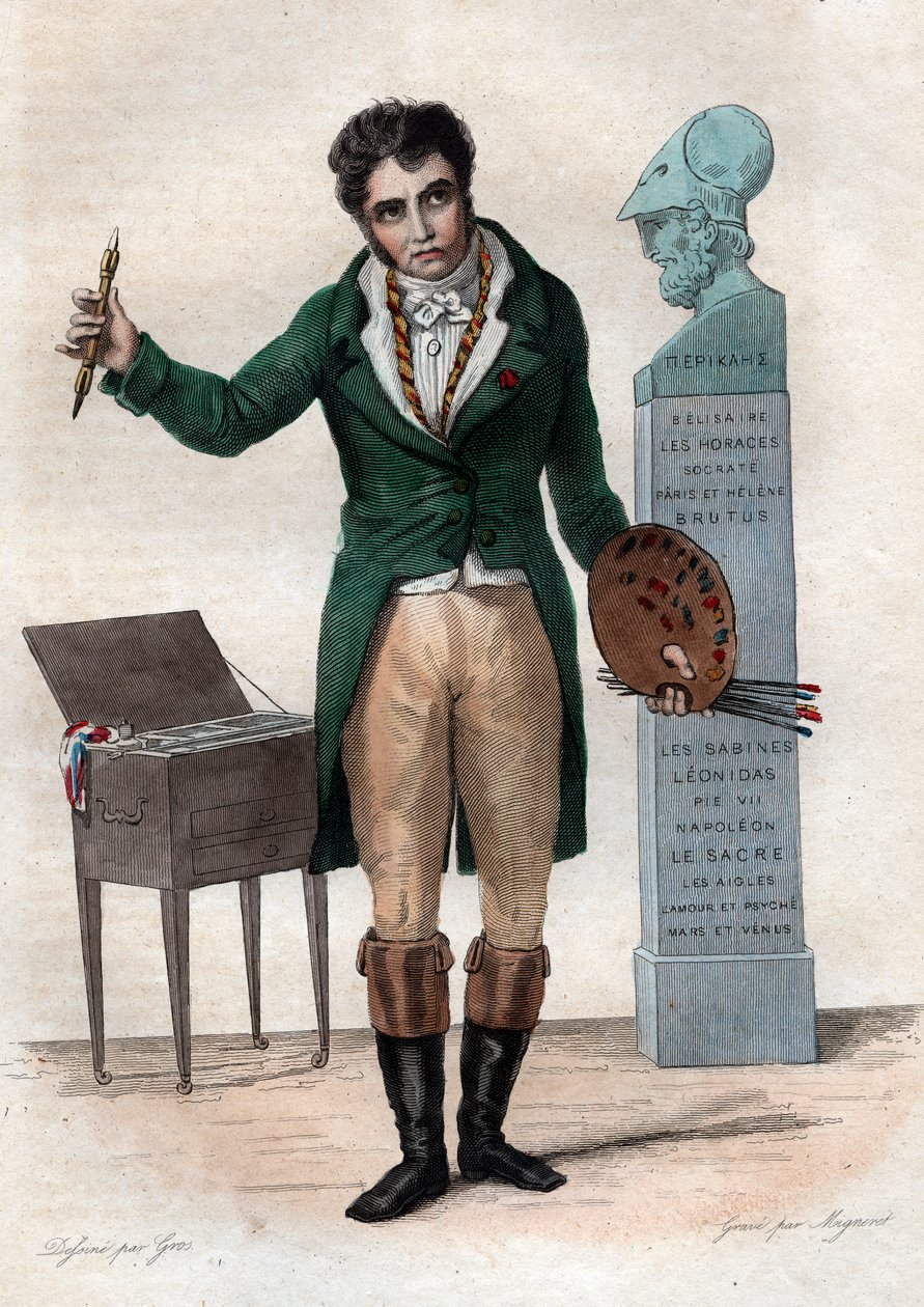 Retrato de Jacques Louis David (1748-1825), pintor francés. de French School