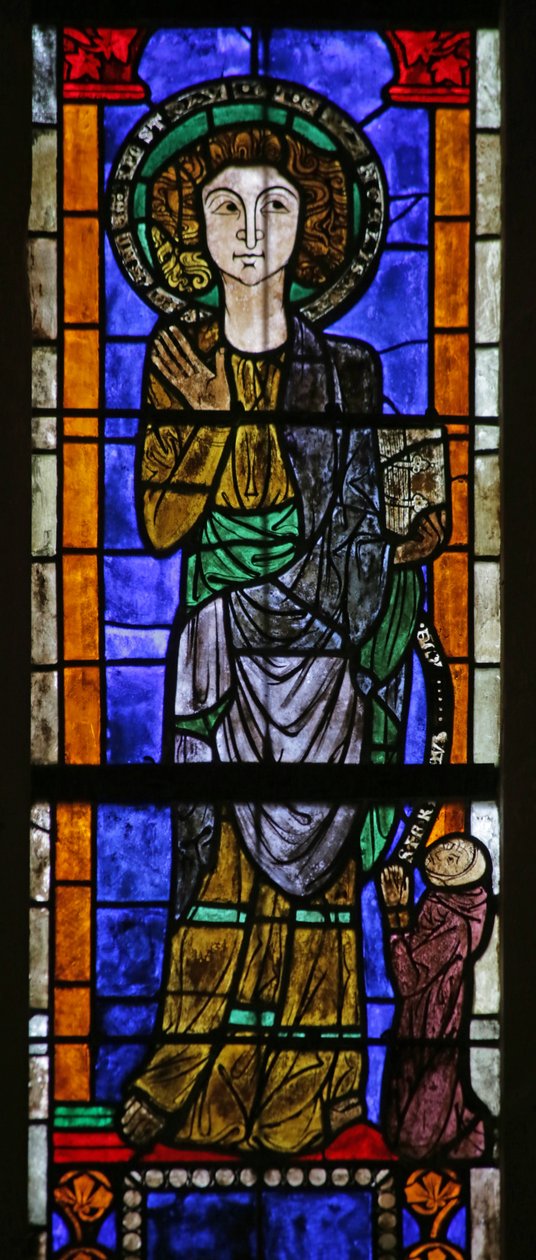 Ventana que representa a San Juan de French School
