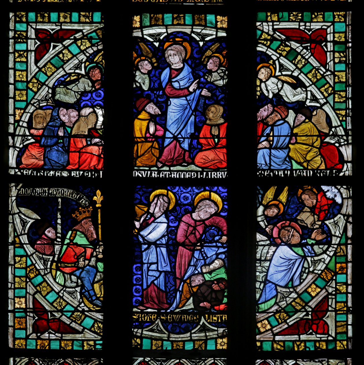 Ventana que representa a San Juan de French School