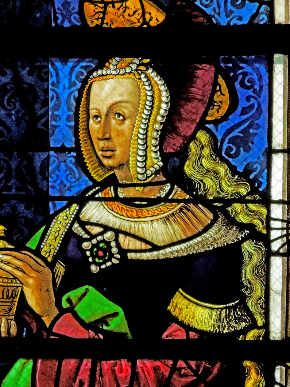 Ventana que representa a Santa María Magdalena de French School