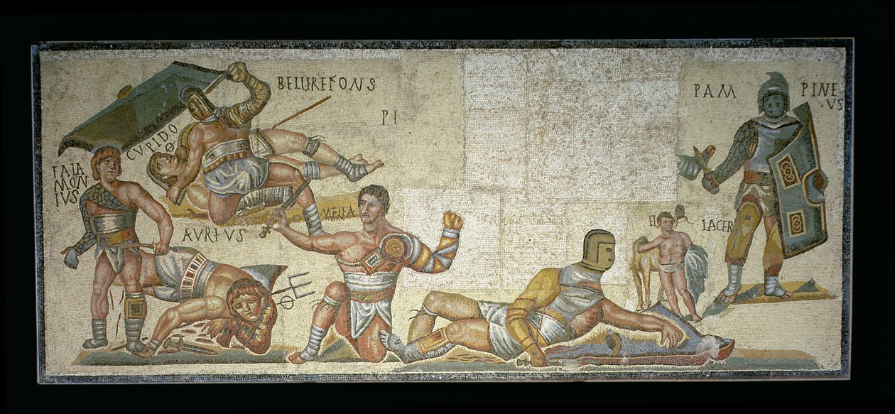 Batalla entre gladiadores, 320 d.C. de Roman