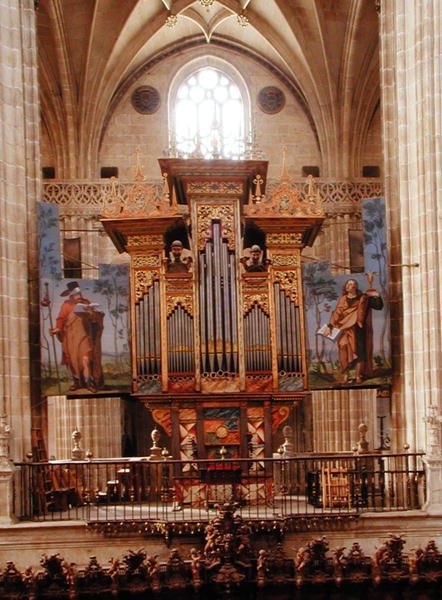 Órgano en la Catedral Nueva, c.1568 de Spanish School
