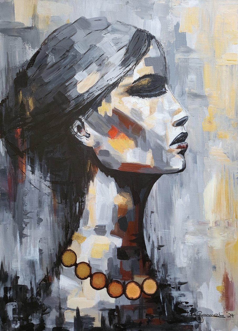 Mujer "Sombra de Sabiduría " Original de Lea Bommeli
