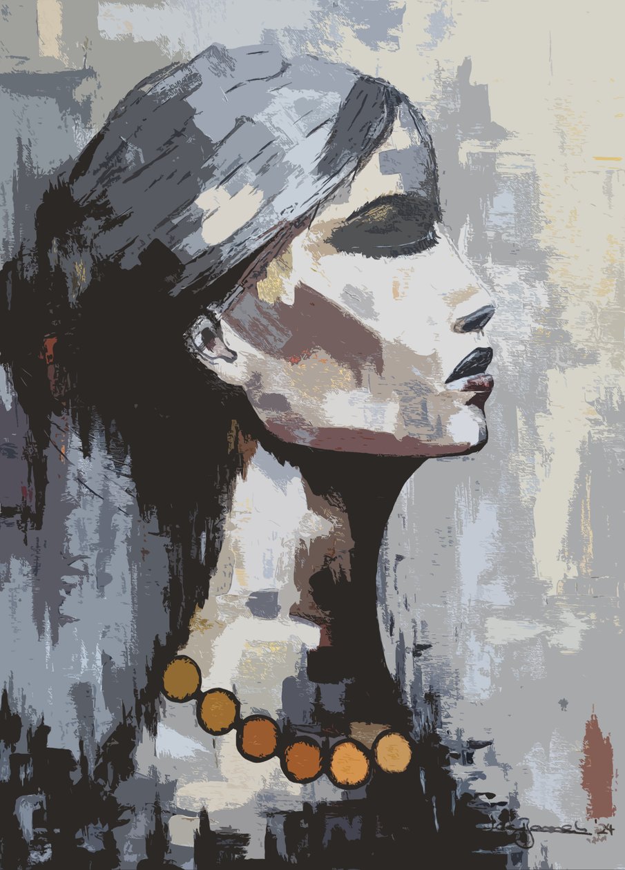 Mujer "Sombra de Sabiduría " Estilo Collage de Lea Bommeli