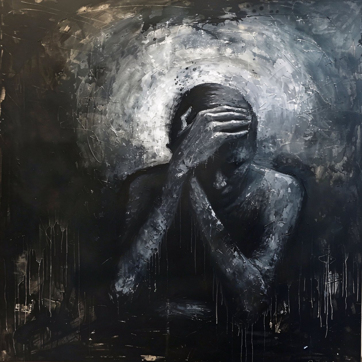 Abstract Surrealism Black  Dark chaos for Wall Pósters  Impresiones de F. Abderrahim