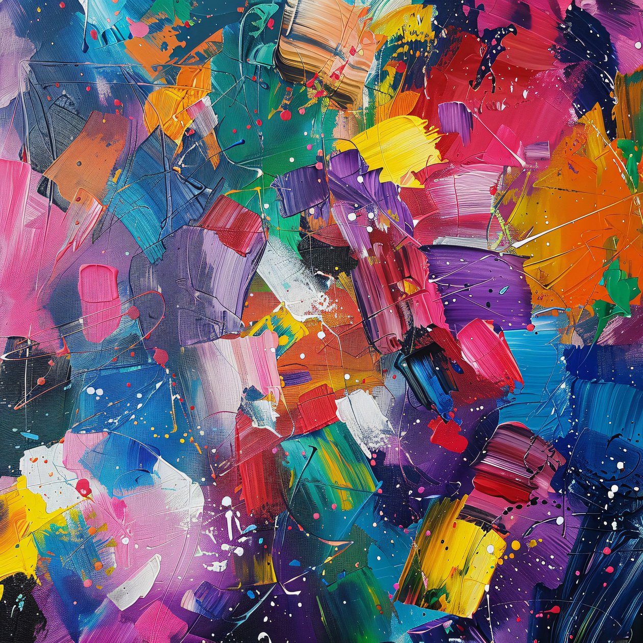 Arte de la pared decoración para impresiones : Pintura abstracta moderna de F. Abderrahim