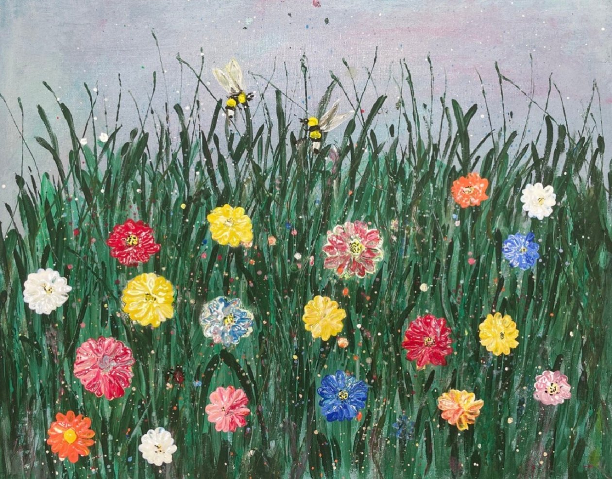 EL PRADO DE FLORES CON LAS ABEJAS de ManuC.