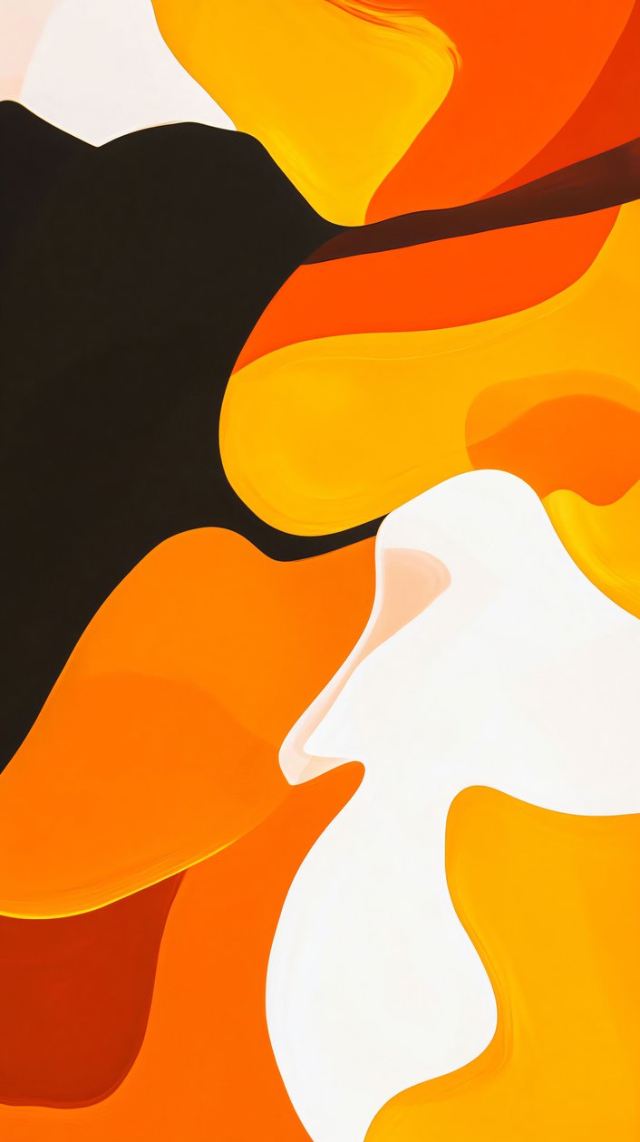 Pintura abstracta naranja, Decoración de pared para habitación, impresiones de decoración de pared de F. Abderrahim
