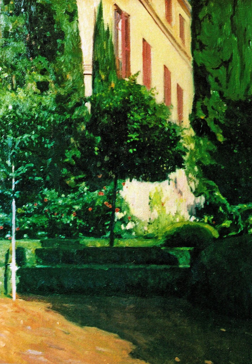 Jardín de Monforte - Pintura Valenciana de Alejandro Cabeza