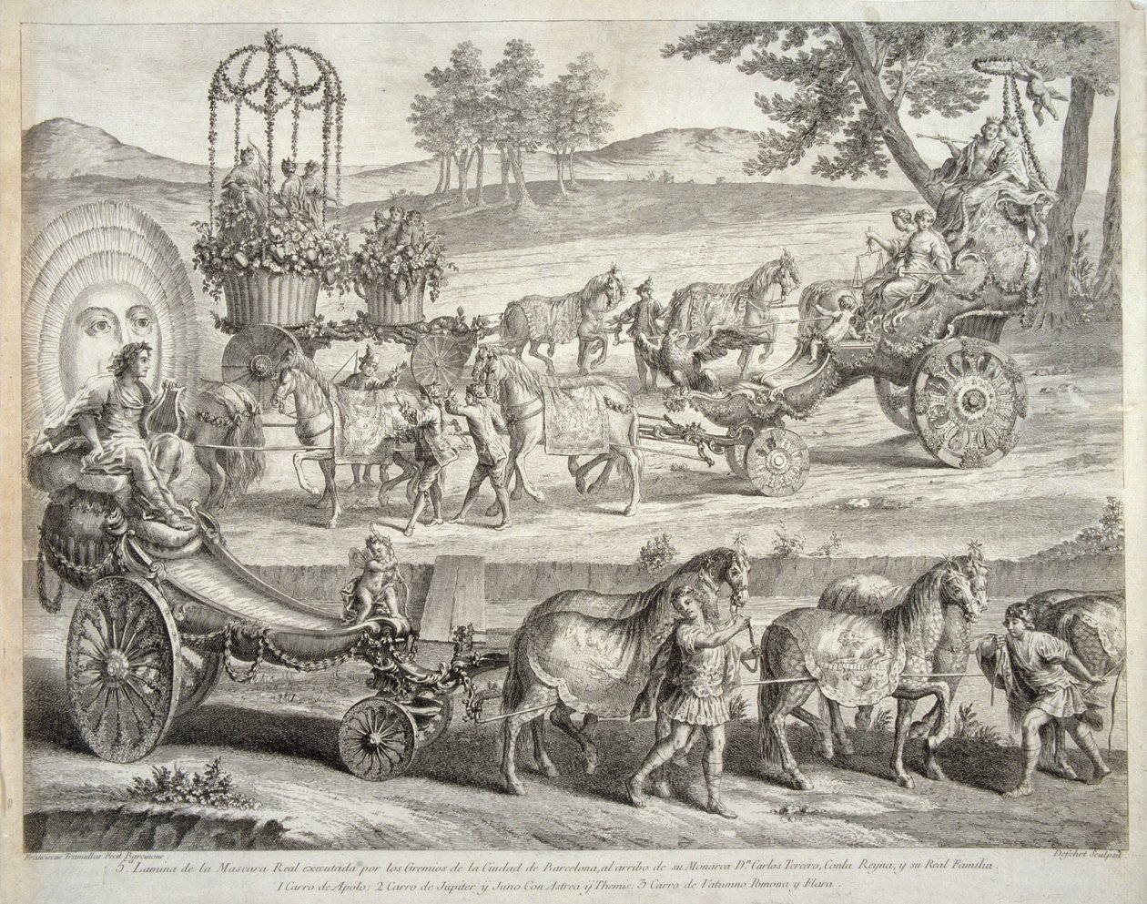 El carro de Apolo, 1764 de A. J. De Fehrt