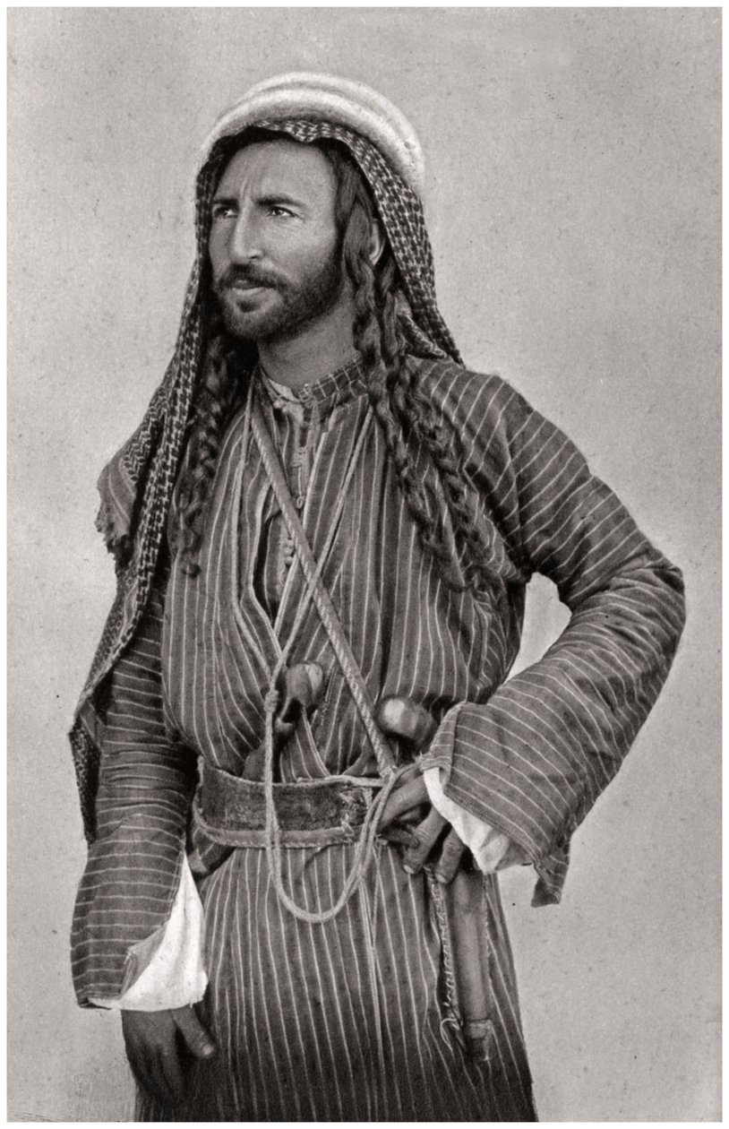 Un beduino del desierto, Irak, 1925 de A. Kerim