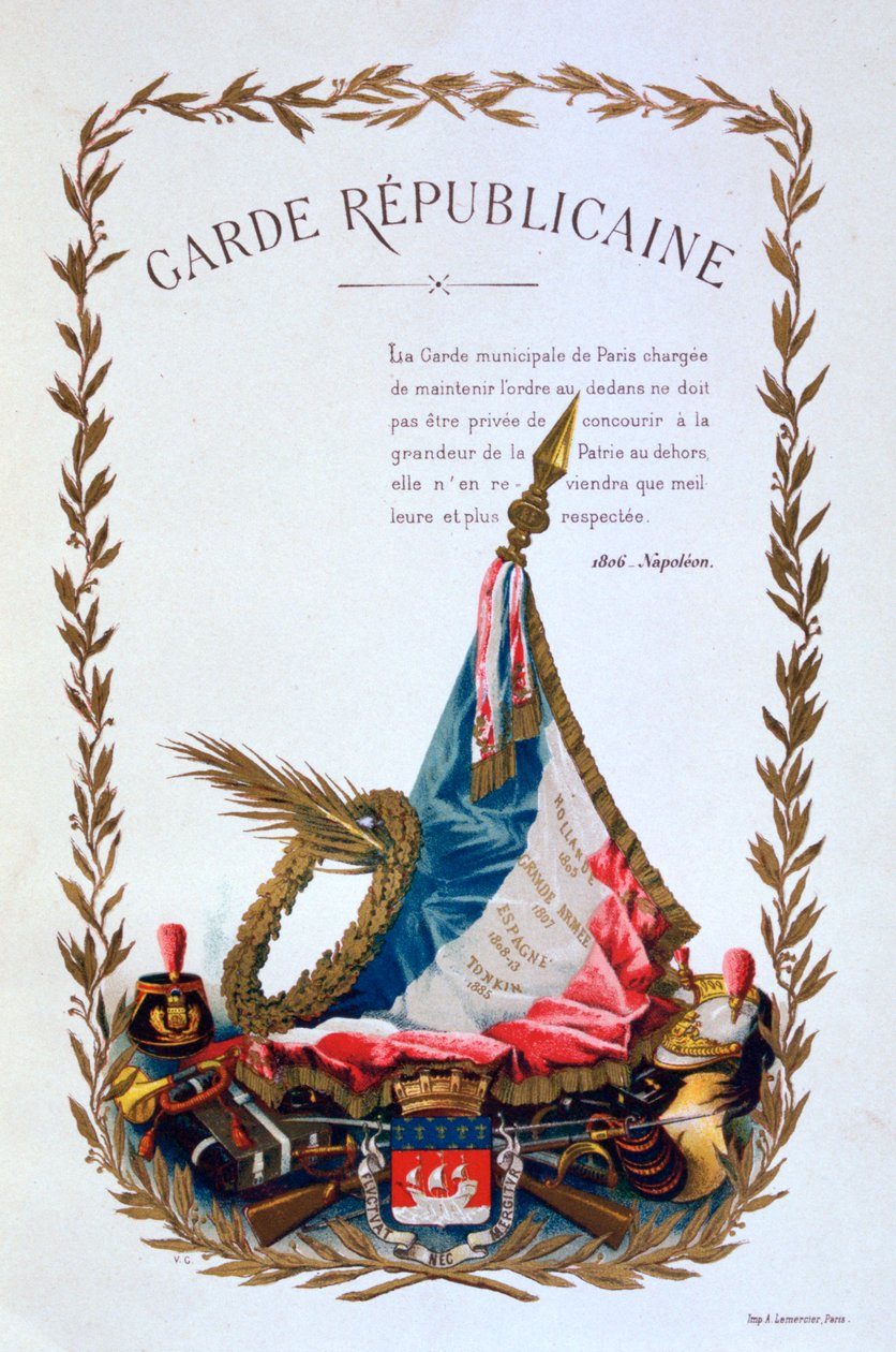 Guardia Republicana, 1887 de A. Lemercier