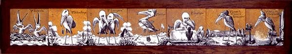 Panel de azulejos, c.1876 de A. Masson