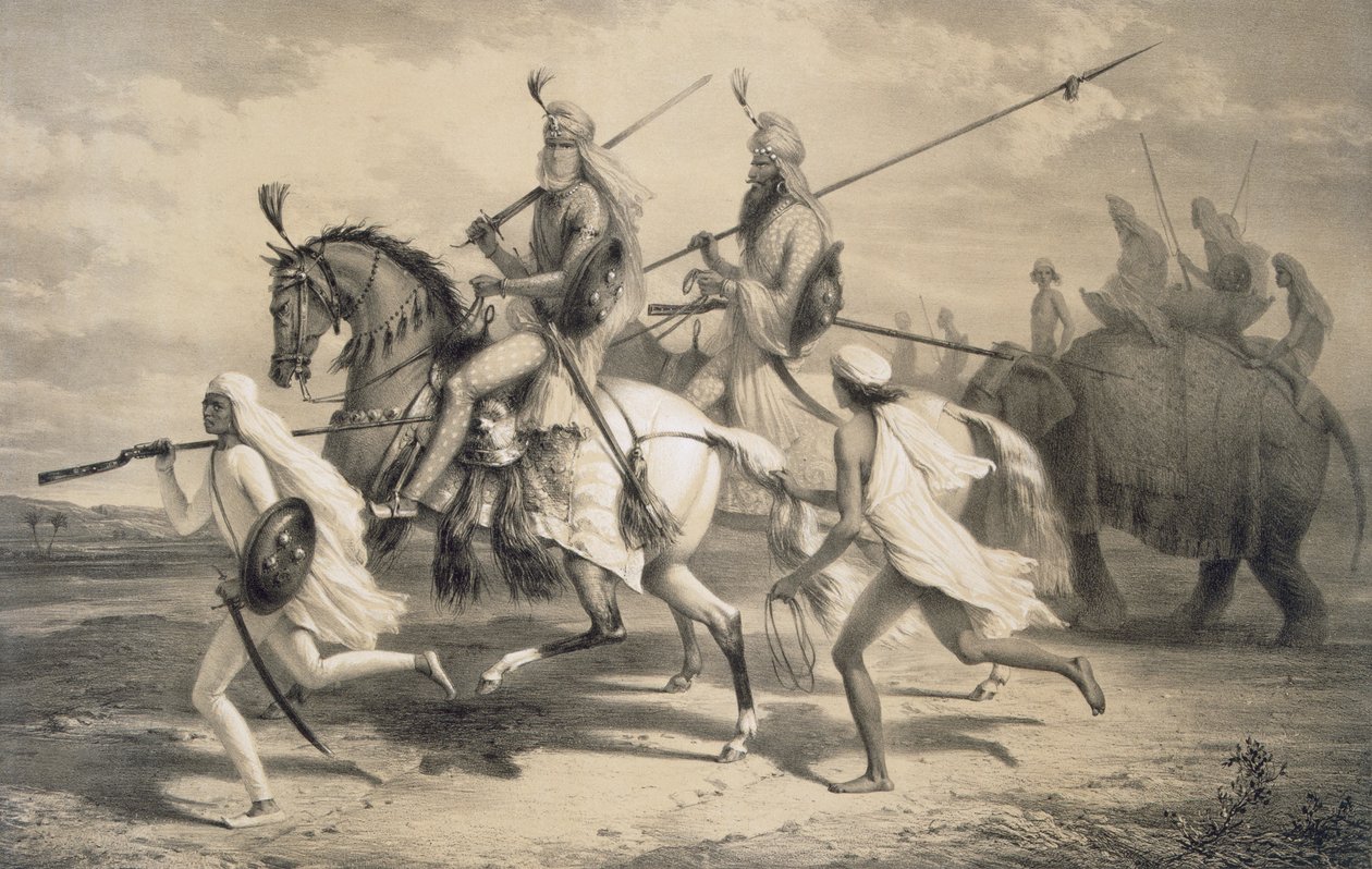 Jefes sijs yendo de caza, 1858 de A. Soltykoff