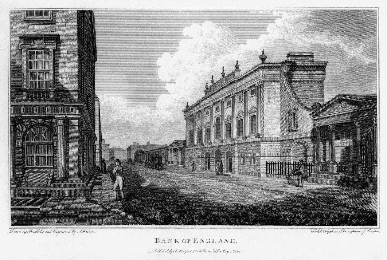 Banco de Inglaterra, Ciudad de Londres, 1805 de A Warren