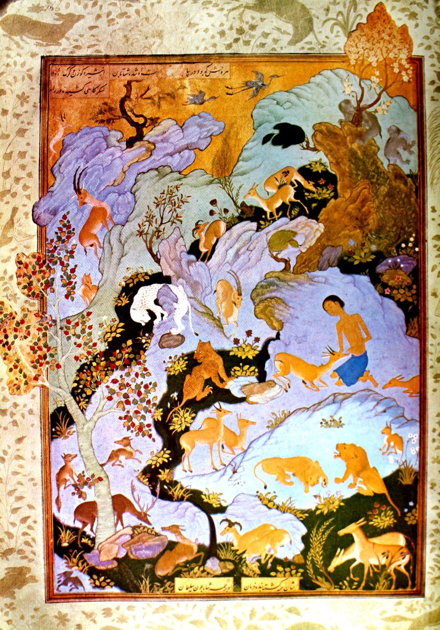 Agha Mirek - Majnun en el desierto de Ağa Mirək