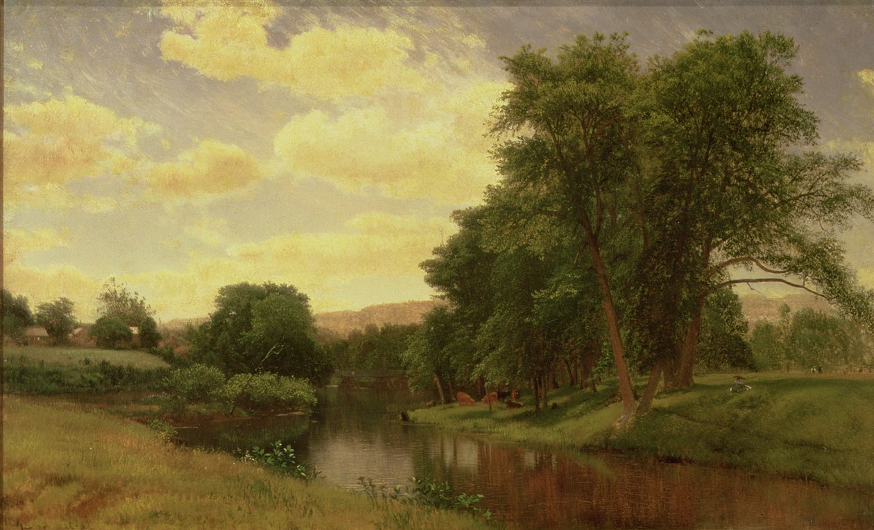Paisaje de Nueva Inglaterra de Aaron Draper Shattuck
