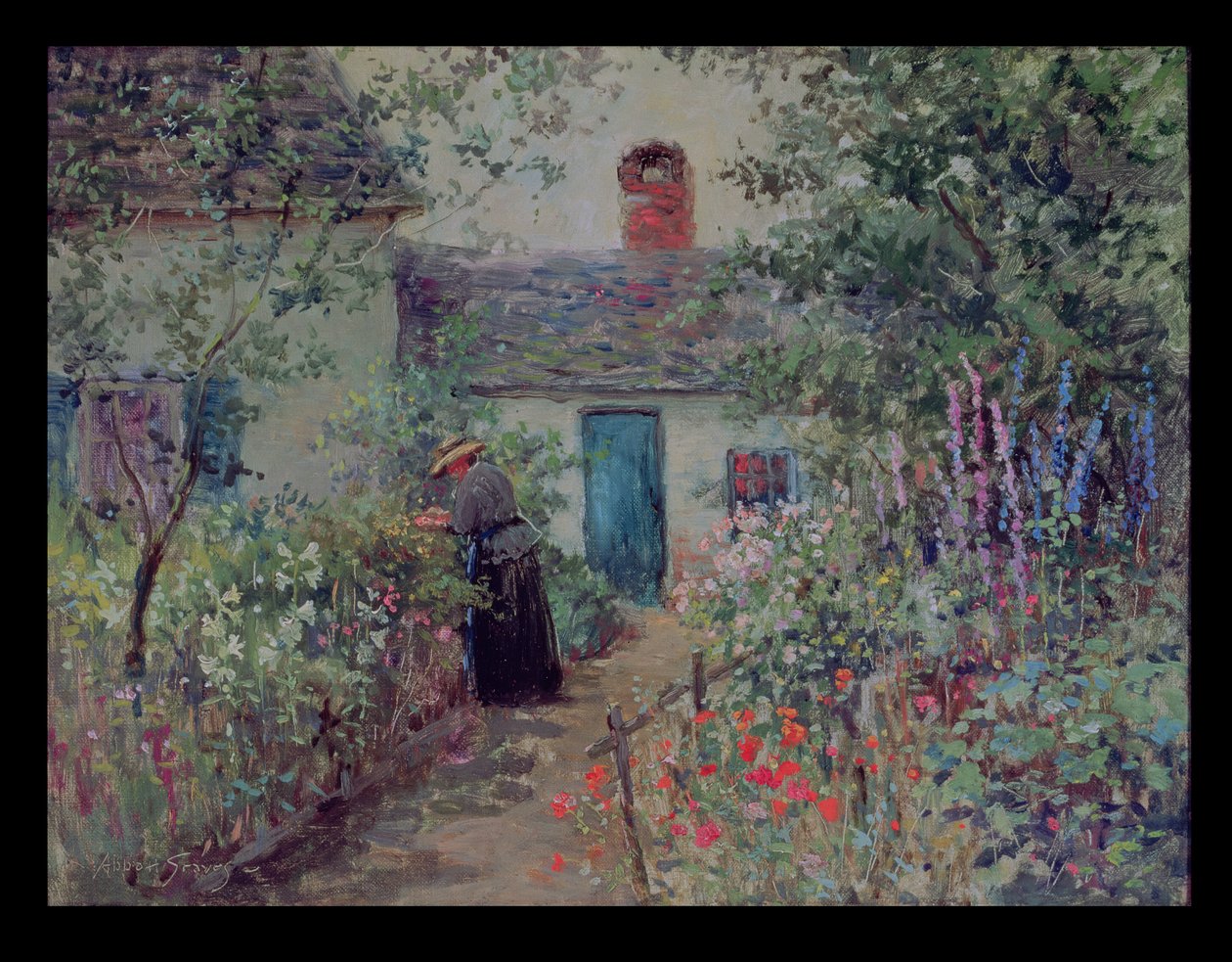 El jardín de flores, c.1900 de Abbott Fuller Graves