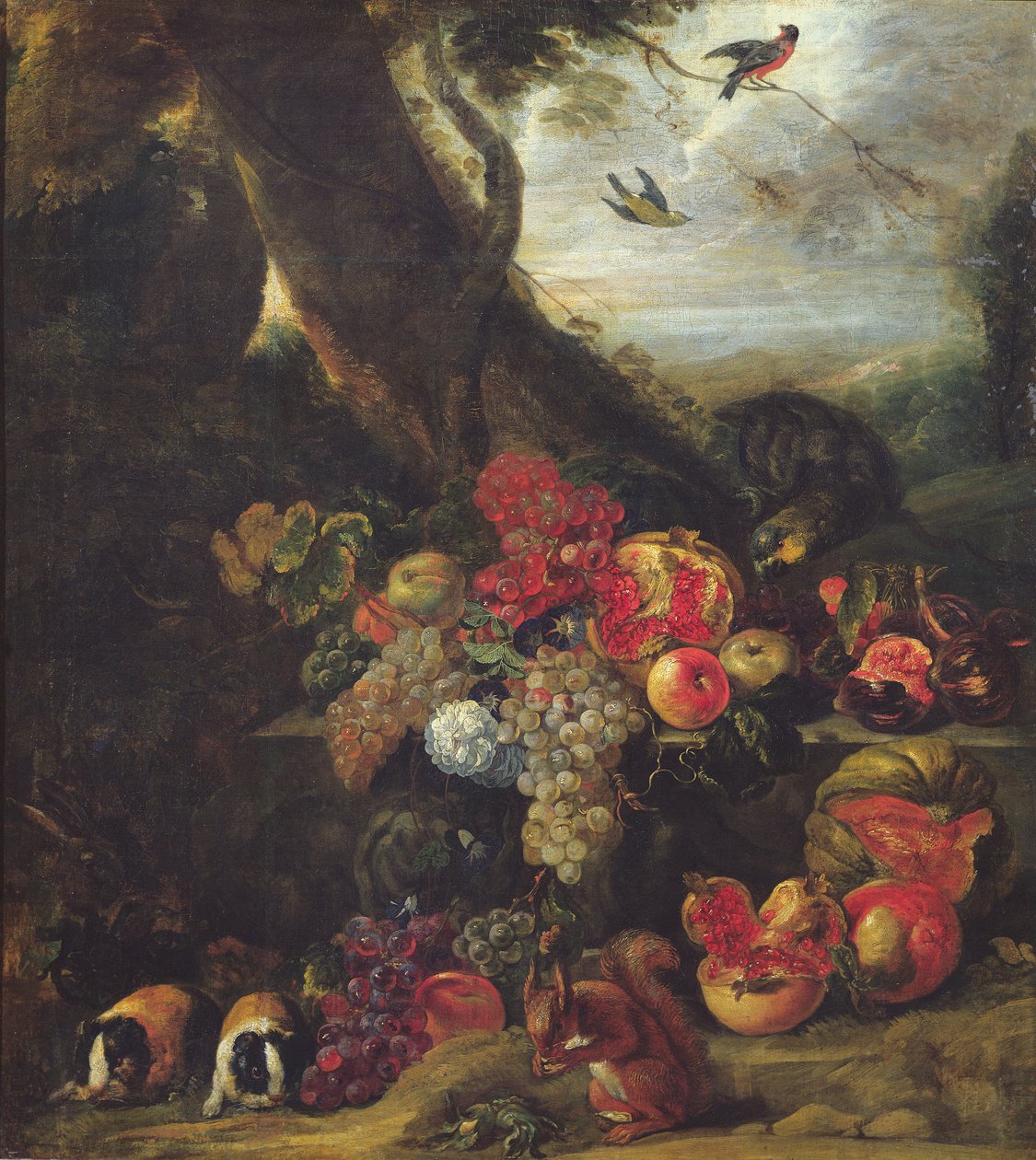 Frutas y Animales de Abraham Brueghel