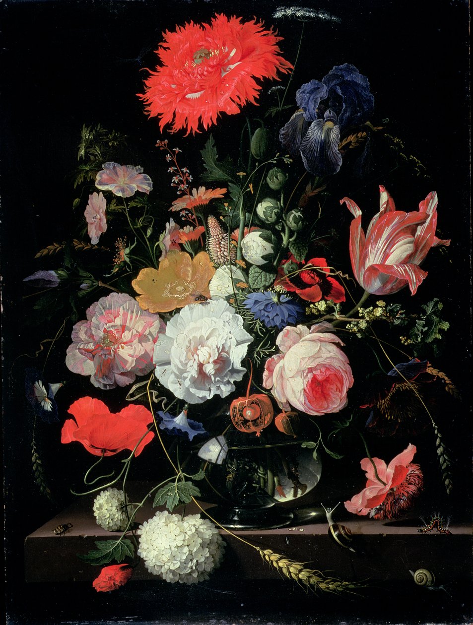 Pieza de flores de Abraham Mignon